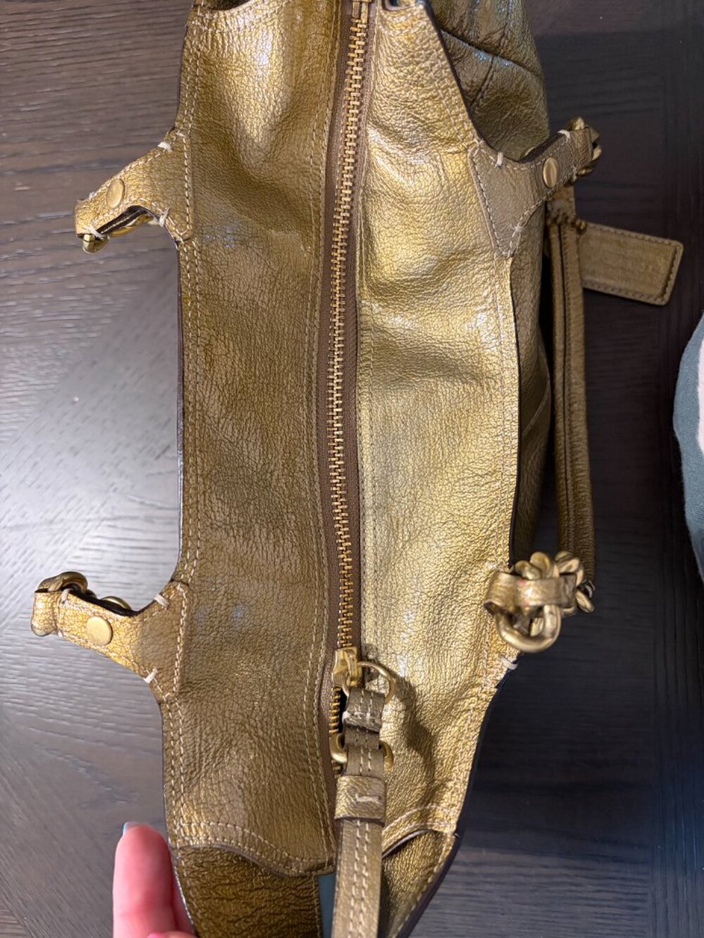 Gold Coach Shoulder Bag - Picture 5 of 5